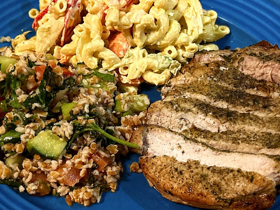 Air fryer herbed pork chops