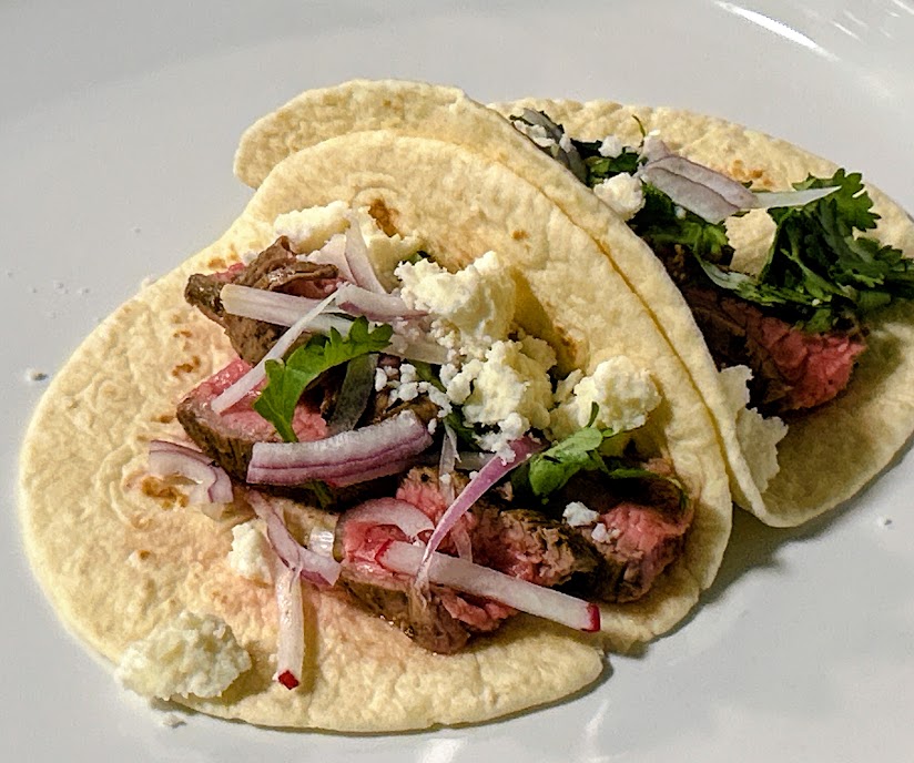 Carne asada street tacos