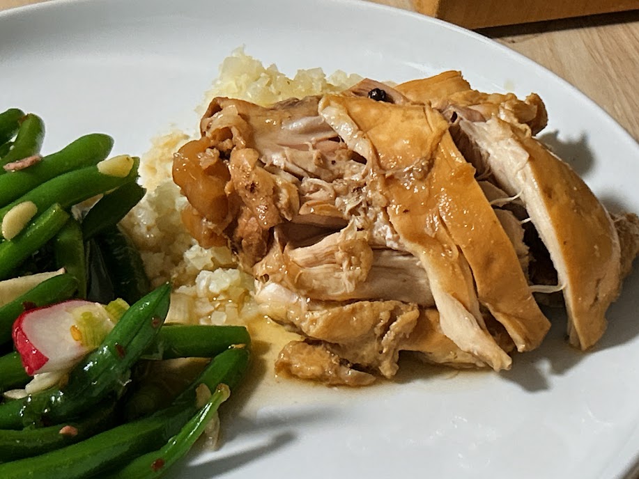 Chicken adobo in the crockpot