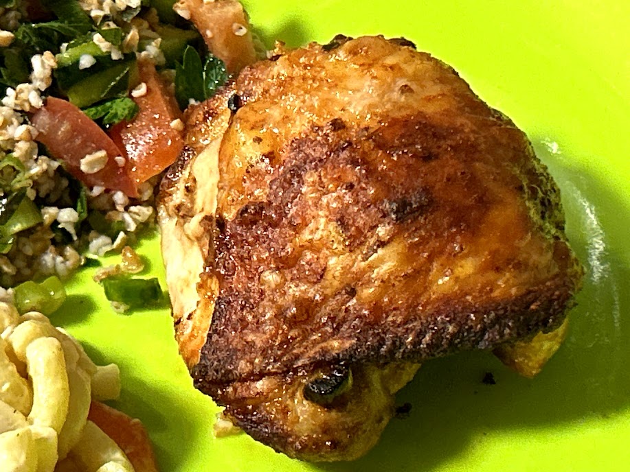 Mediterranean air fryer chicken thighs