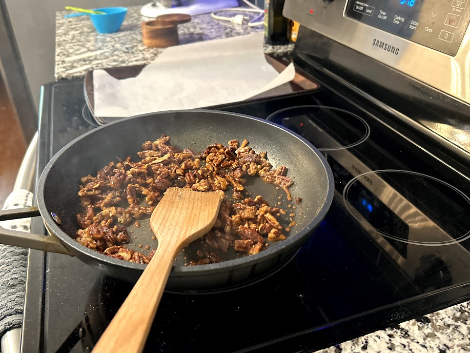 Candied pecans step 2