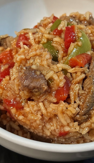 Pepper Steak with Rice — Instant Pot