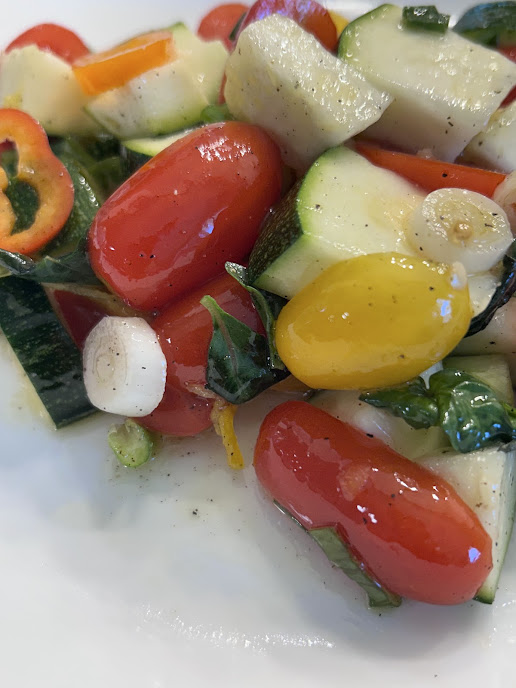 Zucchini Basil Salad